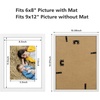 image:imageGolden State Art 8x10 Picture Frame Set of 3  Gold  Matted to 5x7 Photo with Plexiglass  Decorative Gallery Frame Set for Wall or Tabletop DisplayWhite