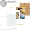 image:imageGolden State Art 8x10 Picture Frame Set of 3  Gold  Matted to 5x7 Photo with Plexiglass  Decorative Gallery Frame Set for Wall or Tabletop DisplayWhite