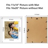 image:imageGolden State Art 8x10 Picture Frame Set of 3  Gold  Matted to 5x7 Photo with Plexiglass  Decorative Gallery Frame Set for Wall or Tabletop DisplayWhite
