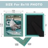 image:imageGolden State Art 8x10 Picture FrameRustic Green Solid Wood amp Plexiglass  8x10 Picture Frame Display for PicturesPostersPrints Horizontal and Vertical Tabletop or Wall MountingRustic Blue