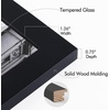 image:imageGolden State Art 8x24 Black Wood Picture FrameReal Glass125 Wide  1 Pack 8x24 Solid Wood Photo Frame Display for PicturesPostersPrints Horizontal and Vertical Wall Mounting Home DecorBlack