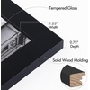 image:imageGolden State Art 8x24 Black Wood Picture FrameReal Glass125 Wide  1 Pack 8x24 Solid Wood Photo Frame Display for PicturesPostersPrints Horizontal and Vertical Wall Mounting Home DecorBlack