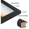 image:imageGolden State Art 8x24 Black Wood Picture FrameReal Glass125 Wide  1 Pack 8x24 Solid Wood Photo Frame Display for PicturesPostersPrints Horizontal and Vertical Wall Mounting Home DecorBlack