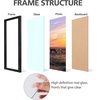 image:imageGolden State Art 8x24 Black Wood Picture FrameReal Glass125 Wide  1 Pack 8x24 Solid Wood Photo Frame Display for PicturesPostersPrints Horizontal and Vertical Wall Mounting Home DecorBlack