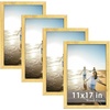 image:imageGolden State Art 8x24 Black Wood Picture FrameReal Glass125 Wide  1 Pack 8x24 Solid Wood Photo Frame Display for PicturesPostersPrints Horizontal and Vertical Wall Mounting Home DecorGold
