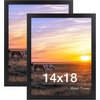 image:imageGolden State Art 8x24 Black Wood Picture FrameReal Glass125 Wide  1 Pack 8x24 Solid Wood Photo Frame Display for PicturesPostersPrints Horizontal and Vertical Wall Mounting Home DecorBlack