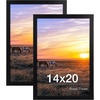 image:imageGolden State Art 8x24 Black Wood Picture FrameReal Glass125 Wide  1 Pack 8x24 Solid Wood Photo Frame Display for PicturesPostersPrints Horizontal and Vertical Wall Mounting Home DecorBlack