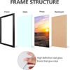image:imageGolden State Art 8x24 Black Wood Picture FrameReal Glass125 Wide  1 Pack 8x24 Solid Wood Photo Frame Display for PicturesPostersPrints Horizontal and Vertical Wall Mounting Home DecorBlack