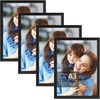 image:imageGolden State Art A3 Black Picture FrameSolid WoodDisplay 117x165 Photo  1 Pack A3 Picture Frame with Plexiglass Display 117x165 PhotoPosterPrint Horizontal and Vertical Wall MountingBlack