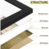 image:imageGolden State Art A3 Black Picture FrameSolid WoodDisplay 117x165 Photo  1 Pack A3 Picture Frame with Plexiglass Display 117x165 PhotoPosterPrint Horizontal and Vertical Wall MountingBlack