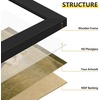 image:imageGolden State Art A3 Black Picture FrameSolid WoodDisplay 117x165 Photo  1 Pack A3 Picture Frame with Plexiglass Display 117x165 PhotoPosterPrint Horizontal and Vertical Wall MountingBlack