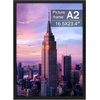 image:imageGolden State Art A3 Black Picture FrameSolid WoodDisplay 117x165 Photo  1 Pack A3 Picture Frame with Plexiglass Display 117x165 PhotoPosterPrint Horizontal and Vertical Wall MountingBlack