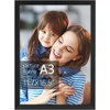 image:imageGolden State Art A3 Black Picture FrameSolid WoodDisplay 117x165 Photo  1 Pack A3 Picture Frame with Plexiglass Display 117x165 PhotoPosterPrint Horizontal and Vertical Wall MountingBlack