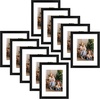 image:imageGolden State Art A3 Black Picture FrameSolid WoodDisplay 117x165 Photo  1 Pack A3 Picture Frame with Plexiglass Display 117x165 PhotoPosterPrint Horizontal and Vertical Wall MountingBlack