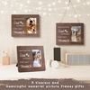 image:imageGolden State Art Dog Picture Frames 4x6 Wooden Frame with Real GlassBrown  Wooden Photo Frame with Real GlassWall or tabletop DisplayBrown