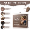 image:imageGolden State Art Dog Picture Frames 4x6 Wooden Frame with Real GlassBrown  Wooden Photo Frame with Real GlassWall or tabletop DisplayBrown