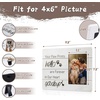 image:imageGolden State Art Dog Picture Frames 4x6 Wooden Frame with Real GlassBrown  Wooden Photo Frame with Real GlassWall or tabletop DisplayWhite