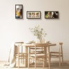 image:imageGolden State Art Four 4x6 Collage Picture Frame White Matted DisplayWood  Fits Four 4x6 Fits 12x12 Picture Frame Wall Mount Display Solid Wood Tempered Glass Dark Brown 1 PackDark Brown