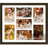 image:imageGolden State Art Four 4x6 Collage Picture Frame White Matted DisplayWood  Fits Four 4x6 Fits 12x12 Picture Frame Wall Mount Display Solid Wood Tempered Glass Dark Brown 1 PackDark Brown