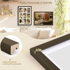 image:imageGolden State Art Four 4x6 Collage Picture Frame White Matted DisplayWood  Fits Four 4x6 Fits 12x12 Picture Frame Wall Mount Display Solid Wood Tempered Glass Dark Brown 1 PackDark Brown