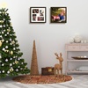 image:imageGolden State Art Four 4x6 Collage Picture Frame White Matted DisplayWood  Fits Four 4x6 Fits 12x12 Picture Frame Wall Mount Display Solid Wood Tempered Glass Dark Brown 1 PackDark Brown
