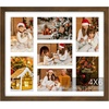 image:imageGolden State Art Four 4x6 Collage Picture Frame White Matted DisplayWood  Fits Four 4x6 Fits 12x12 Picture Frame Wall Mount Display Solid Wood Tempered Glass Dark Brown 1 PackBrown