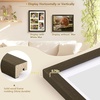 image:imageGolden State Art Four 4x6 Collage Picture Frame White Matted DisplayWood  Fits Four 4x6 Fits 12x12 Picture Frame Wall Mount Display Solid Wood Tempered Glass Dark Brown 1 PackDark Brown