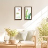 image:imageGolden State Art Four 4x6 Collage Picture Frame White Matted DisplayWood  Fits Four 4x6 Fits 12x12 Picture Frame Wall Mount Display Solid Wood Tempered Glass Dark Brown 1 PackBrown
