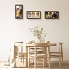 image:imageGolden State Art Four 4x6 Collage Picture Frame White Matted DisplayWood  Fits Four 4x6 Fits 12x12 Picture Frame Wall Mount Display Solid Wood Tempered Glass Dark Brown 1 PackBrown
