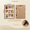 image:imageGolden State Art Four 4x6 Collage Picture Frame White Matted DisplayWood  Fits Four 4x6 Fits 12x12 Picture Frame Wall Mount Display Solid Wood Tempered Glass Dark Brown 1 PackBrown