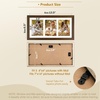 image:imageGolden State Art Four 4x6 Collage Picture Frame White Matted DisplayWood  Fits Four 4x6 Fits 12x12 Picture Frame Wall Mount Display Solid Wood Tempered Glass Dark Brown 1 PackBrown