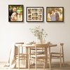 image:imageGolden State Art Four 4x6 Collage Picture Frame White Matted DisplayWood  Fits Four 4x6 Fits 12x12 Picture Frame Wall Mount Display Solid Wood Tempered Glass Dark Brown 1 PackDark Brown