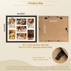 image:imageGolden State Art Four 4x6 Collage Picture Frame White Matted DisplayWood  Fits Four 4x6 Fits 12x12 Picture Frame Wall Mount Display Solid Wood Tempered Glass Dark Brown 1 PackDark Brown