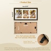 image:imageGolden State Art Four 4x6 Collage Picture Frame White Matted DisplayWood  Fits Four 4x6 Fits 12x12 Picture Frame Wall Mount Display Solid Wood Tempered Glass Dark Brown 1 PackDark Brown