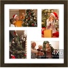 image:imageGolden State Art Four 4x6 Collage Picture Frame White Matted DisplayWood  Fits Four 4x6 Fits 12x12 Picture Frame Wall Mount Display Solid Wood Tempered Glass Dark Brown 1 PackDark Brown