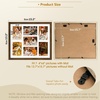 image:imageGolden State Art Four 4x6 Collage Picture Frame White Matted DisplayWood  Fits Four 4x6 Fits 12x12 Picture Frame Wall Mount Display Solid Wood Tempered Glass Dark Brown 1 PackBrown