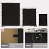 image:imageGolden State Art Gallery Wall Frames 11x14 8x10 5x7 Multiple Photo Frames Collage for Wall or Tabletop Displays with Mat or Without Mat Silver 7 PackWeathered White