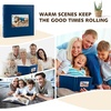 image:imageGolden State Art Photo Album with Memo Writing Space hold 200 4x6 Horizontal Pictures Leather Cover Dark Blue 12Pack