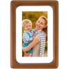 image:imageGolden State Art 11x14 Picture Frame Rounded Corner Brown Wood with Glass  11x14 Matted 8x10 with White Mat Horizontal amp Vertical for Wall Fit Family amp Friend Photo Home Decor Holiday amp Party GiftBrown