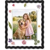 image:imageGolden State Art 11x14 Wavy Scalloped Floating Picture Frame PinkGlass  Fits 8x10 Fits 5x7 Wall Mount Horizontal or Vertical DisplayPhotosArtwork Plant or Dried Flower Light Pink1 PackBlack