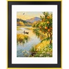 image:imageGolden State Art 14x18 Gold Picture Frame Mat For 11x14 Solid WoodGlass  Fits 11x14 with Mat or 14x18 Without Mat Horizontal or Vertical Wall Mount PhotoBlack Gold1 Pack1 Pack