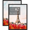 image:imageGolden State Art 16X20 Poster Frame with White Mat for 11X14Black1 Pack  Thin Border Solid Wood Frame with Plexiglass  Wall Display with Included Hanging Hardware Black 1 Pack2 Pack