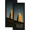 image:imageGolden State Art 18x24 Picture Frame For WallSolid WoodGlassBlack1 Pack  Fit for 18 x 24 Pictures Horizontal or Vertical Hanging For Gallery WallLarge Size Poster Frame2 Pack