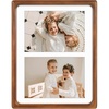 image:imageGolden State Art 5x7 Collage Picture FrameSolid Wood amp Real Glass2 Photos  Multi Picture Frame for 2 5x7 Photos or One 85x11 Print  Rounded Corner Design  Collage Wall Decor  BlackBrown