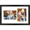 image:imageGolden State Art 5x7 Collage Picture FrameSolid WoodampReal Glass2 Photos  9x14 Multi Picture Frame with Tempered Glass  Displays 2 5x7 Photos or One 9x14 Poster  Black Collage Wall Decor2 Openings 5x7