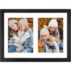 image:imageGolden State Art 5x7 Collage Picture FrameSolid WoodampReal Glass2 Photos  9x14 Multi Picture Frame with Tempered Glass  Displays 2 5x7 Photos or One 9x14 Poster  Black Collage Wall Decor2 Openings 6x8