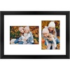 image:imageGolden State Art 5x7 Collage Picture FrameSolid WoodampReal Glass2 Photos  9x14 Multi Picture Frame with Tempered Glass  Displays 2 5x7 Photos or One 9x14 Poster  Black Collage Wall Decor2 Openings 4x6