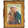 image:imageGolden State Art 6x8 Picture Frame Rustic BrownSolid WoodampBark EdgeampGlass  6x8 Picture Frame with Real Glass Cover Display PostersPhotosPrints for Wall Mounting Farmhouse Decor 1 Pack1 Pack