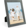 image:imageGolden State Art 8x10 Picture Frame  Rustic Solid Wood with HD Plexiglass  8 x 10 Picture Frame for Wall Mounting  Horizontal and Vertical Display  Distressed Grey
