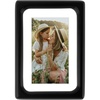 image:imageGolden State Art 8x10 Picture Frame Rounded Corner Brown Wood with Glass  8x10 Matted 5x7 with White Mat Horizontal amp Vertical for Wall and Tabletop Fit Family Photo Home Decor Holiday Party GiftBlack